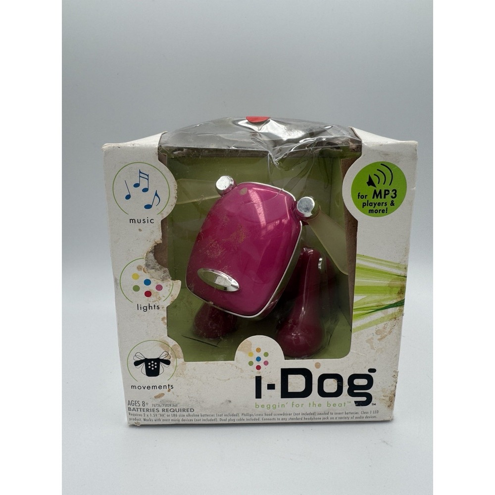 Hasbro i-Dog Pink Robotic Music Companion 2005 New In Box‎ Sealed Vintage Toy